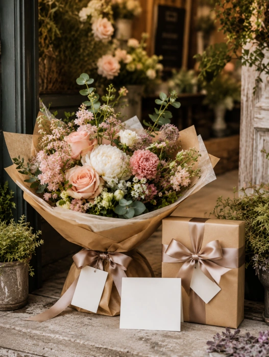 Bouquet personalizzato preparato per una consegna
