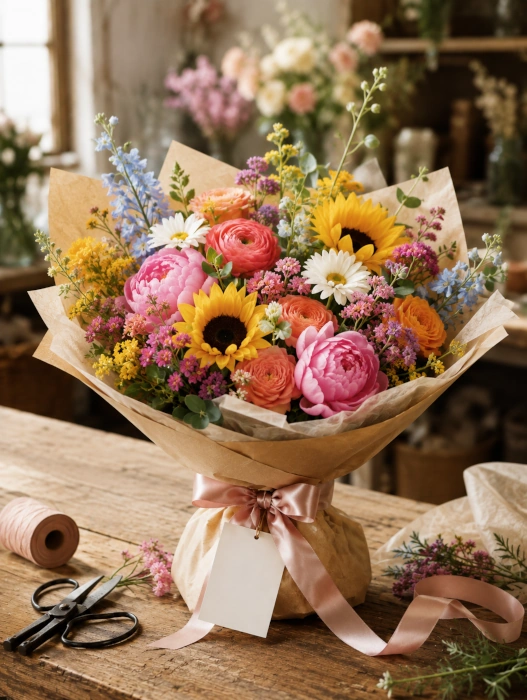 Bouquet personalizzato per una consegna
