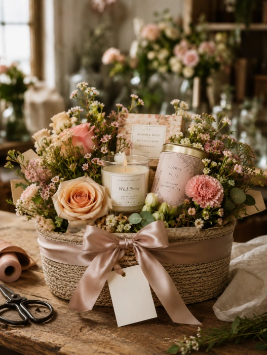 Bouquet preparato per una consegna a domicilio