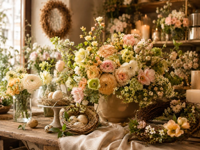Fiori e decorazioni per Pasqua