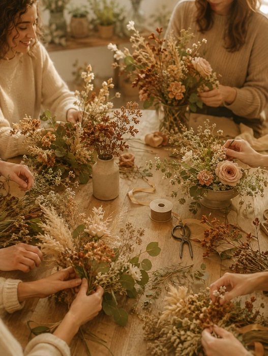 Workshop dedicato ai fiori e alle composizioni